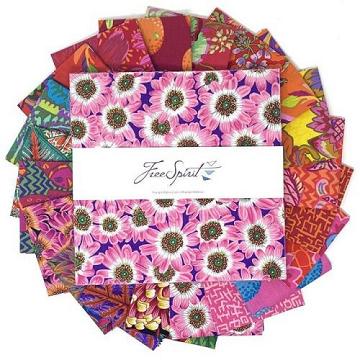 Kaffe Fassett Collective Aug 2021 - 10x10 inch Charm Pack Bright