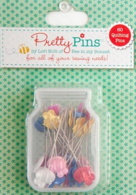 Pretty Pins - Lori Holt - pack med 60 st - Bee in My Bonnet