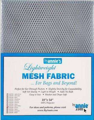 Mesh Fabric Lightweight 18"x 54" Pewter - By Annie