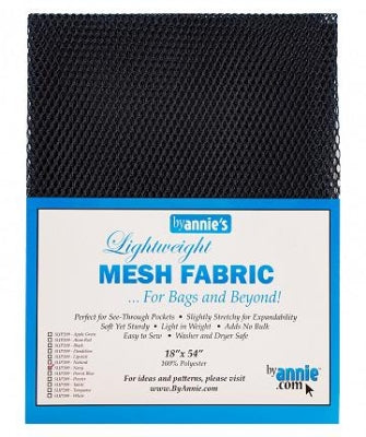 Mesh Fabric Lightweight 18"x 54" Navy - By Annie