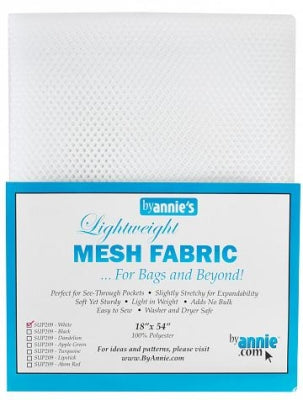Mesh Fabric Lightweight 18"x 54" White - By Annie