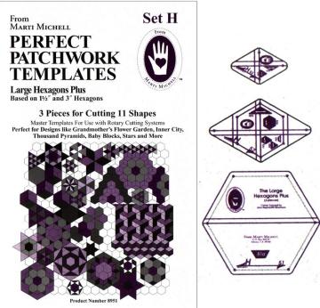 Perfect Patchwork Templates Set H - Marti Michell