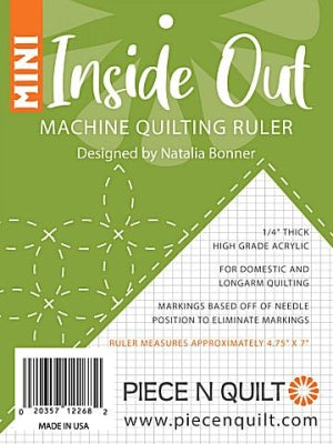 Inside Out Mini Quilting ruler - Quilt linjal - Natalie Bonner