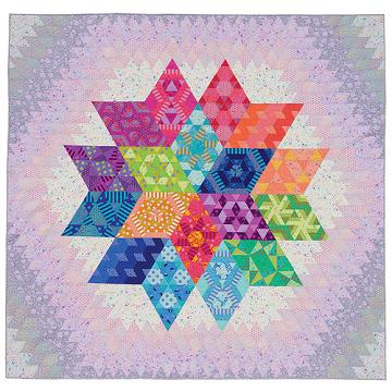 Nebula Månadsblock komplett mönster - Tula Pink & Jaybird Quilts