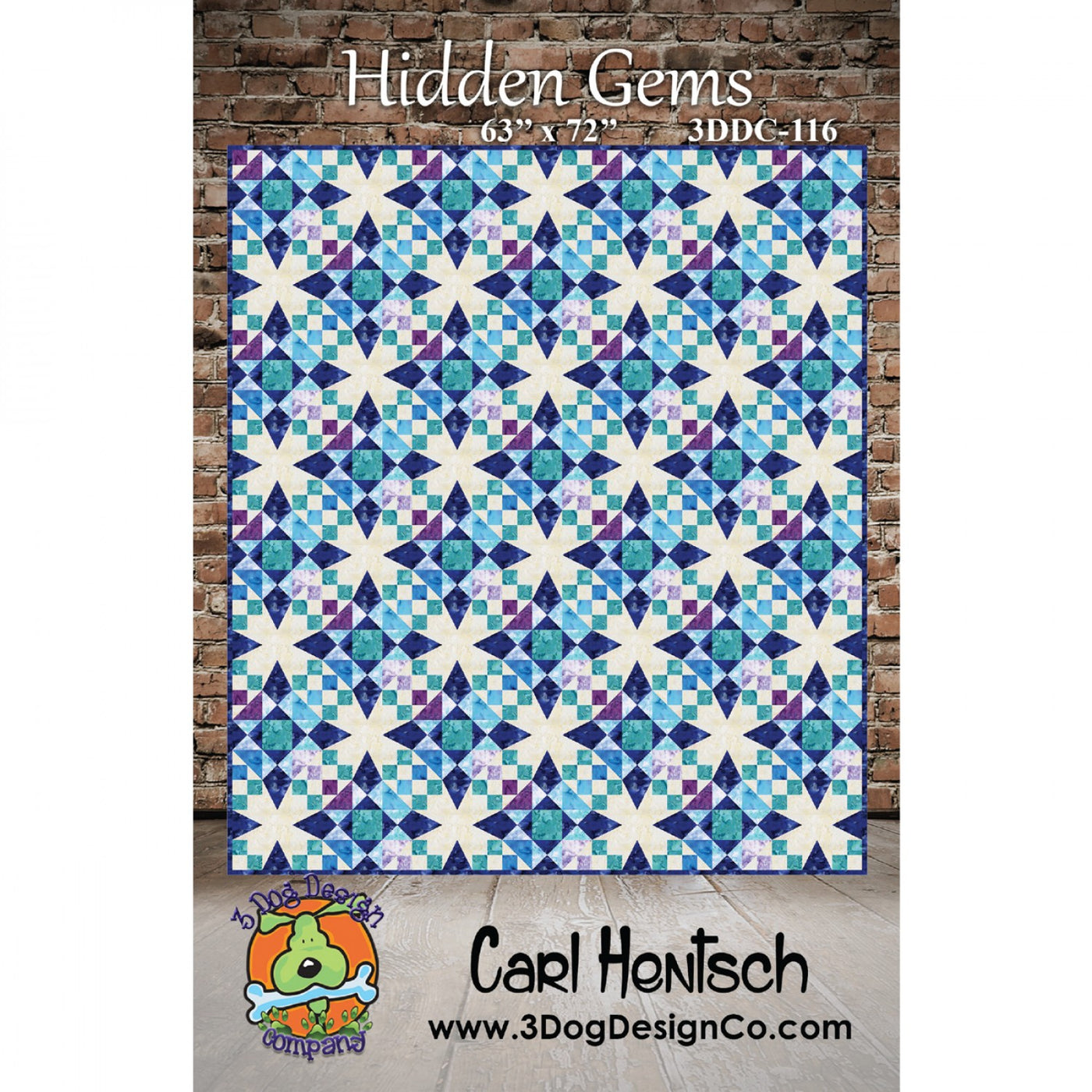 Hidden Gems mönster - Carl Hentsch - 3 Dog Design Company