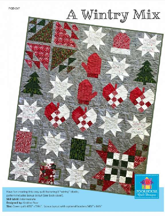 A Wintry Mix mönster/pattern  Poorhouse Design