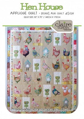 Hen House Quilt mönster - Claire Turpin Design