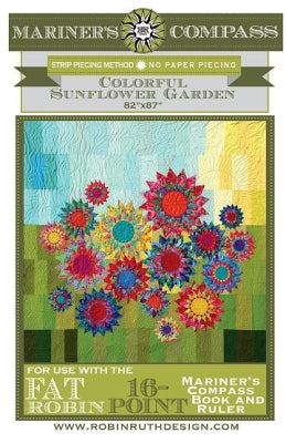 Colorful Sunflower Garden mönster - Robin Ruth Design