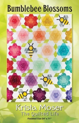 Bumblebee Blossoms mönster - Krista Moser