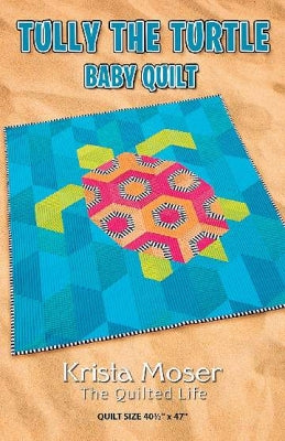 Tully the Turtle Baby Quilt mönster - Krista Moser