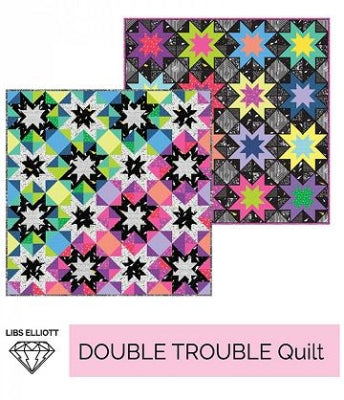 Double Trouble Quilt mönster - Libs Elliott