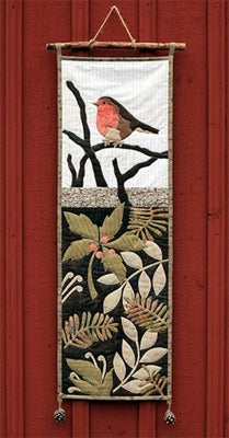 Rödhake på gren mönster - Solbritt & Maria Quilt design