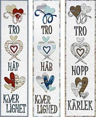 Tro, Hopp & Kärlek mönster - Solbritt & Maria Quiltdesign