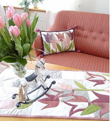 Vårtulpaner mönster - Solbritt & Maria Quilt design