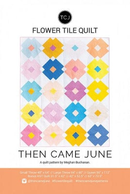 Flower Tile Quilt mönster - Then Came June