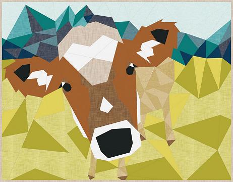 The Cow Abstractions Quilt mönster - Violet Craft