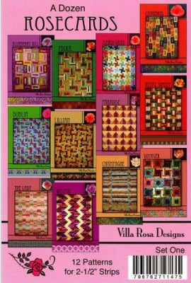 A Dozen Rose Cards - Villa Rosa Design mönster set 1