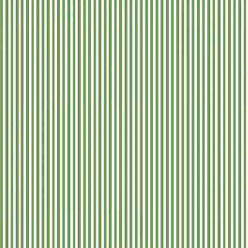 Clover Green and White stripe 1/8inch - 50 cm