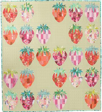 Mod Strawberries mönster - Sew Kind of Wonderful