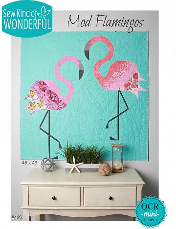Mod Flamingos mönster - Sew Kind of Wonderful