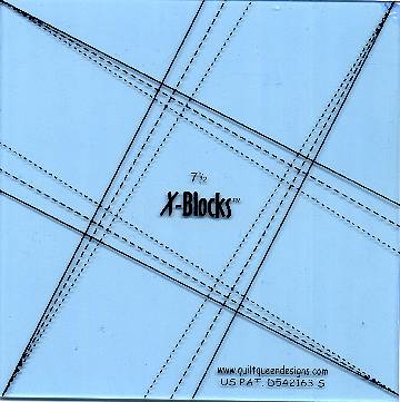 X-Block 7.5 inch linjal - Quilt Queen Designs - Patricia Pepe