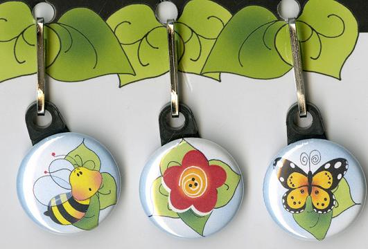 Charms till dragkedje - 3 pack - Nature Lovers