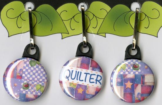 Charms till dragkedje - 3 pack - Quilter