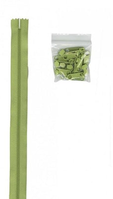 Chartreuse zipper by the yard till väskor etc - ByAnnie
